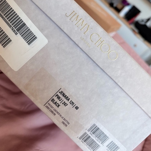 Jimmy Choo Glossy Black Platform Heels - Picture 10 of 11